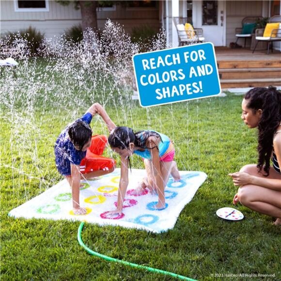 Hasbro Twister Jr Splash Game Water Games For Kids Summer Pool - Picture 3 of 5